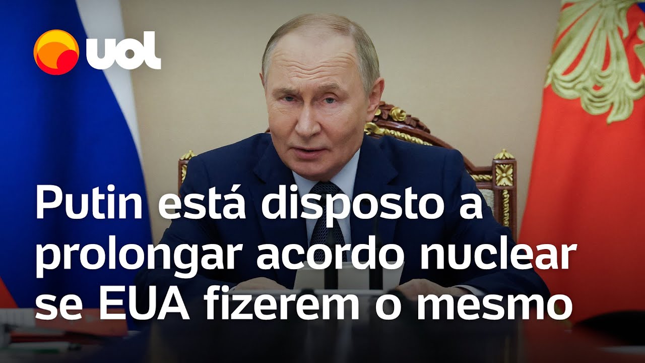 Putin está disposto a prolongar acordo nuclear até 2026 se os EUA fizerem o mesmo