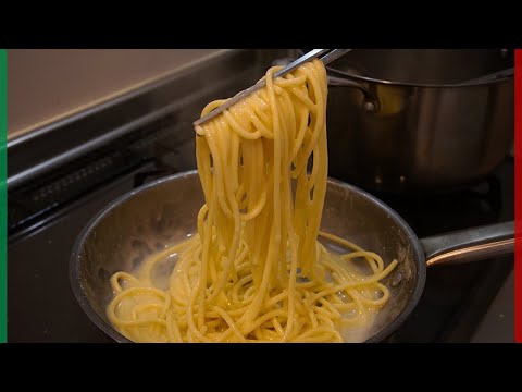 【卵白のパスタ】イタリアで発見した超レアなパスタをバターとパルミジャーノで食べる！【Spaghettoni all'Albume Burro Parmigiano e Origano】