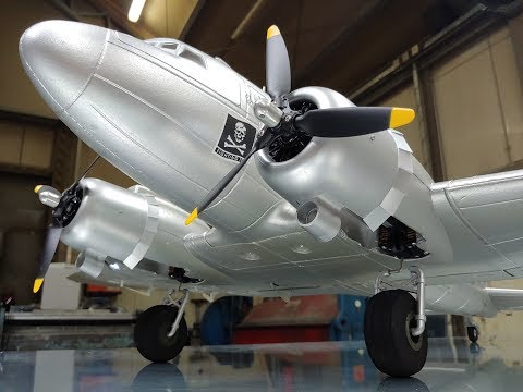 HobbyKing C-47 Skytrain Military Transport EPO 1600mm PNF Unboxing - UC3RiLWyCkZnZs-190h_ovyA