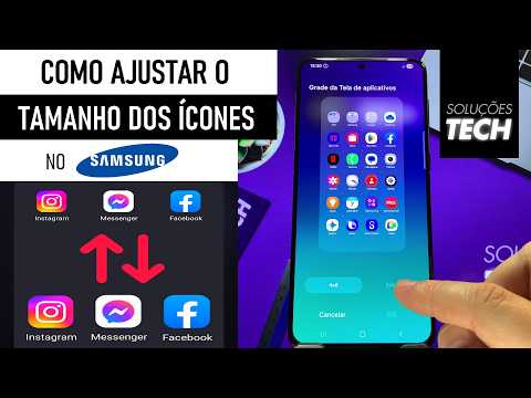 Como AJUSTAR o TAMANHO dos ÍCONES no SAMSUNG (ATUALIZADO)