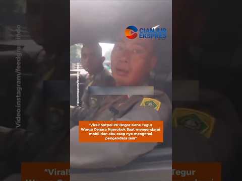 Viral! Satpol PP Bogor Kena Tegur Warga Gegara Nger0k*k Saat Mengendarai Mobil