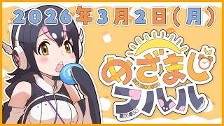 【めざましフルル⏰】3月さん、ふるもーにん！🐧🌞(2026年3月2日）【#フンボルトペンギンちゃんねる／#けもV】
