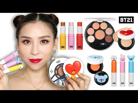 Trying BTS Makeup (BT21 X VT Cosmetics)  - UC0ng0jJflTuJBBH5DGvr1Pw