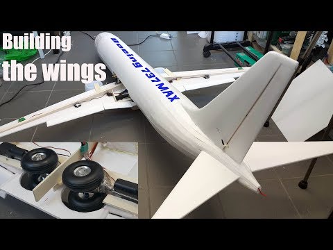 Boeing 737 MAX-8 RC airplane DIY project P-3/ building the wings - UCaLqj-d_p8iuUfda5398igA