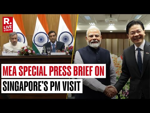 LIVE: MEA Special Press Briefing On Visit Of Prime Minister Of Singapore | PM Modi | PM Wong