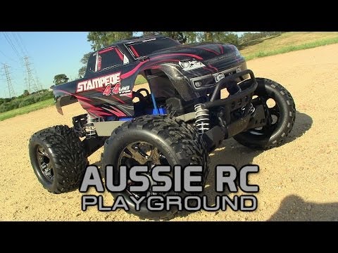 Traxxas Stampede 4x4 VXL Monster Truck First Run on 3S LiPo - UCOfR0NE5V7IHhMABstt11kA