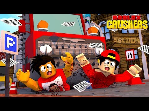 ROBLOX CRUSHERS - DONUT & ROPO ARE CRUSHED TO DEATH!!