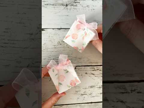 折り紙1枚で作る簡単ミニパッケージ♪🎁#くらふとふぁむ #100均 #ペーパークラフト