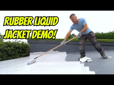 WATERPROOFING A FLAT ROOF WITH LIQUID RUBBER MEMBRANE | @3csealants