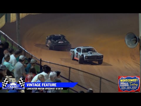 Vintage Feature - Lancaster Motor Speedway 8/10/24 - dirt track racing video image