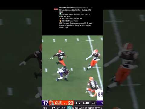 Can Lamar Jackson keep up the pace in 2025? #LamarJackson #Ravens #FantasyFootball