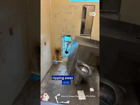 Inmates escape US prison through hole in the wall | DW News