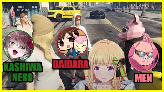 Akirose and her new Partners in Pon Kashiwa Neko, Oohara MEN and Daida