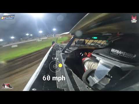 #00 Reggie Jackson - 4State Late Model - 6-28-2025 Springfield Raceway - InCarCamera - In Car Camera - dirt track racing video image