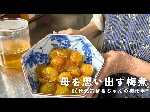 【母の味】80代元気ばあちゃんの梅仕事/梅煮と梅シロップを作ります