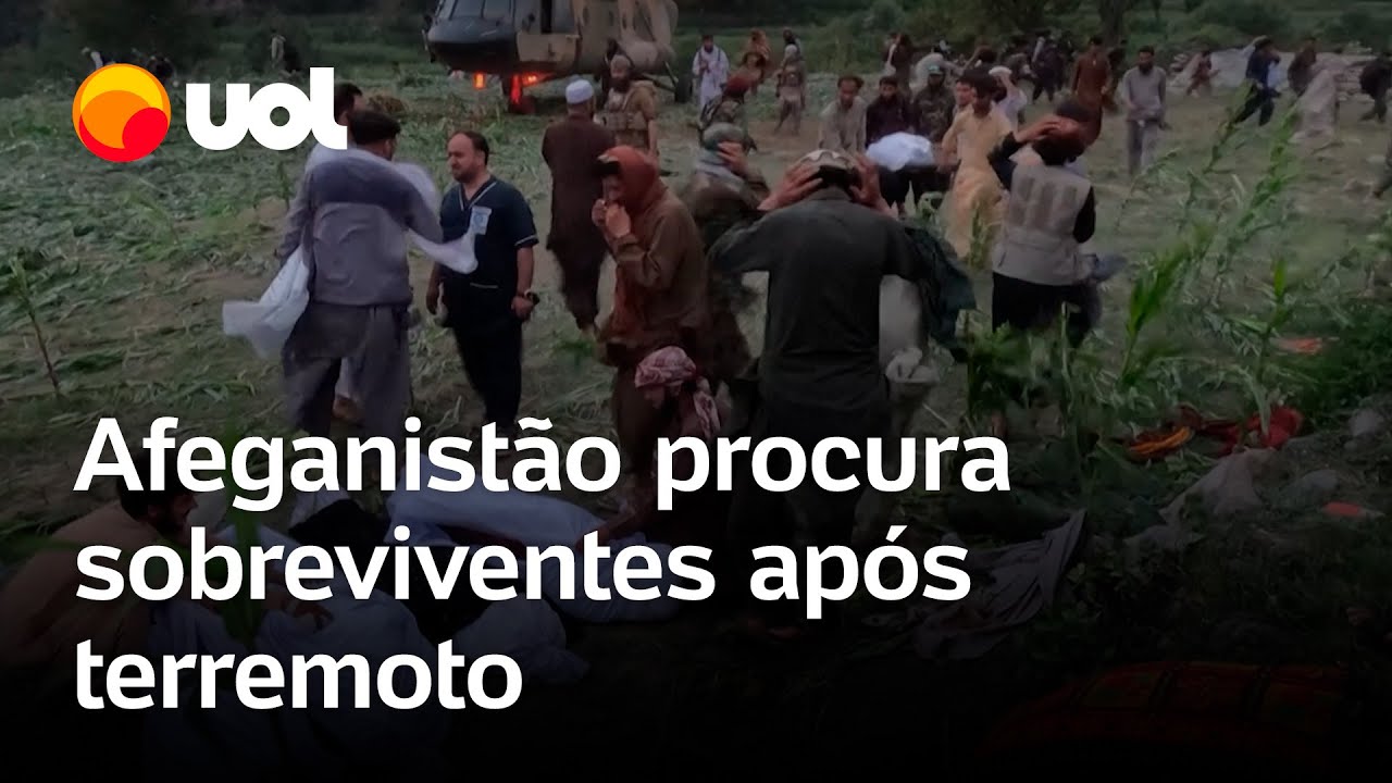 Terremoto no Afeganistão população busca sobreviventes após tremor que deixou centenas de mortos