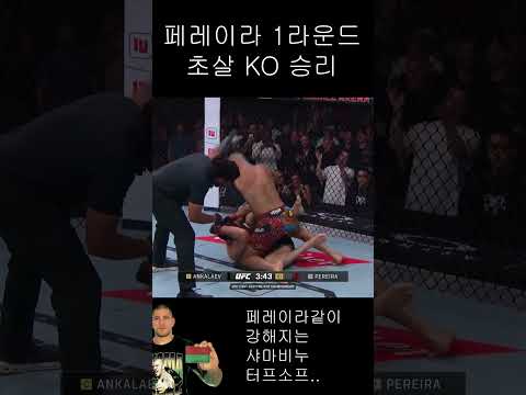 페레이라 VS 안칼라예프 1라운드 초살 KO 승리 !!