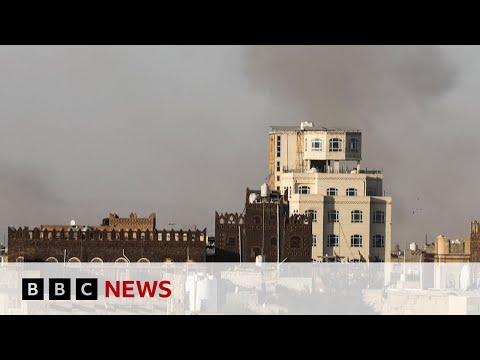 Israeli air strikes hit Yemen's main international airport | BBC News