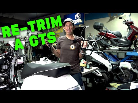 How to Assemble and Replace All Trim Pieces with Custom Black Trim on a 2023 Vespa GTS