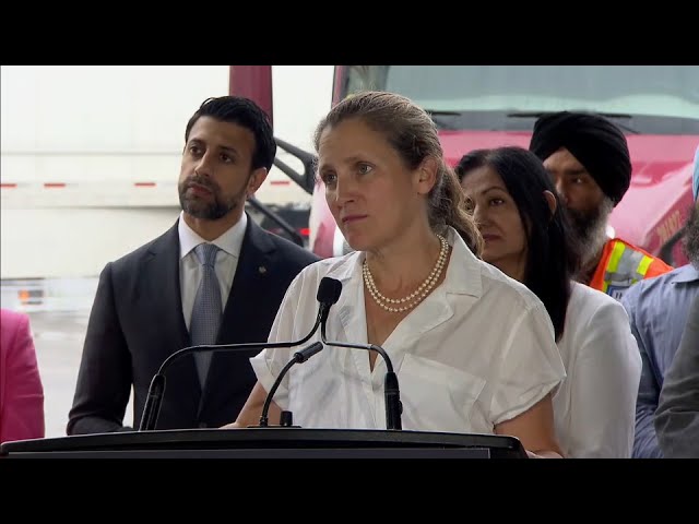 Deputy PM Chrystia Freeland On Recession Concerns Fuel And Gas Prices ...