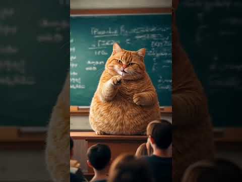 si kucing sang guru #videoshort #funny #imut #cat #cartoon #catshorts
