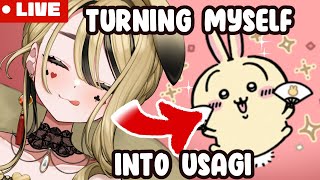 【LIVE PAINTING】 Let's turn myself into an usagi model!