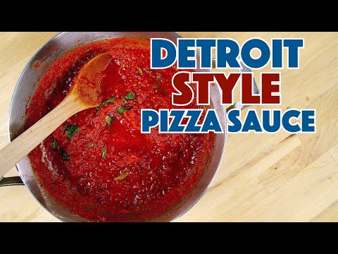 Ho To Make Detroit Style Pizza Sauce - Recipe || Glen & Friends Cooking