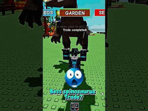 Is This the BEST Spinosaurus Trade in Grow A Garden?! 🤔🤯 #shorts #roblox #growagarden