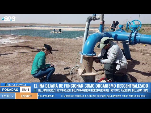 Ing. Juan Borús, responsable del pronóstico hidrológico del Instituto Nacional del Agua (INA)
