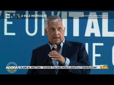 Tajani al meeting CL - Agorà Estate 23/08/2024