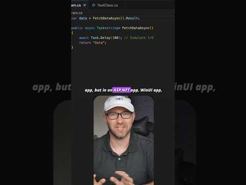 Stop Blocking Your Code with ".Result" #csharp #dotnet #coding