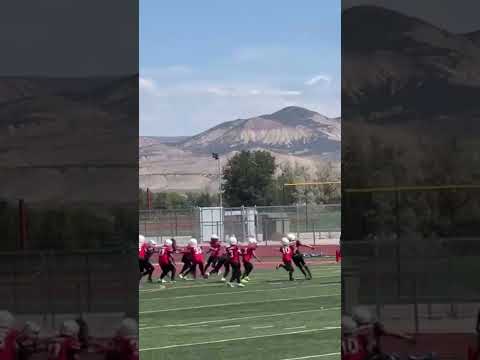 Touchdown #hype #football #letsgo #youthfootball