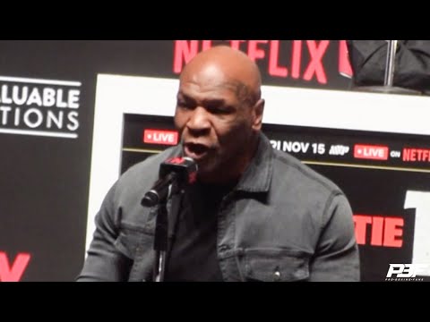 “DID YOU HEAR WHAT I SAID??” – MIKE TYSON EXPLODES OFF AT REPORTER AT JAKE PAULL PRESS CONFERENCE