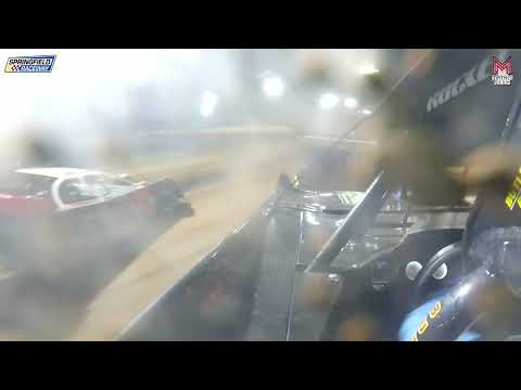 #1/4J Jaxon Ertel - Super Late Model - 6-25-2024 Springfield Raceway - In Car Camera - dirt track racing video image