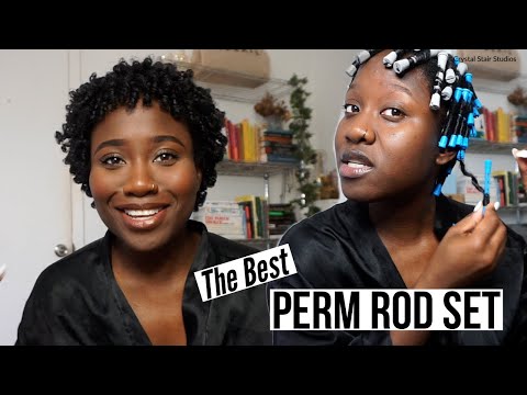 How To | Perfect perm rod set on 4c Natural hair | JASMINE ROSE