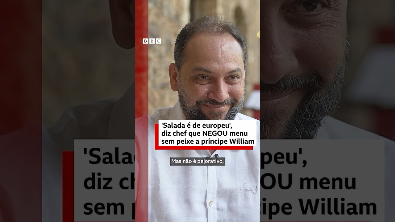 O chef que se negou a cozinhar menu sem peixes da Amazônia para evento do príncipe William 🦈🌳🗣️