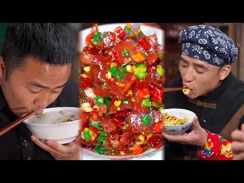 成本不到25塊，製作飯店級小炒臘牛肉，鹹鮮微辣老公連扒三碗！#農村家常菜#美食#鄉村美食#吃播#mukbang#spicy#Food Blind Box