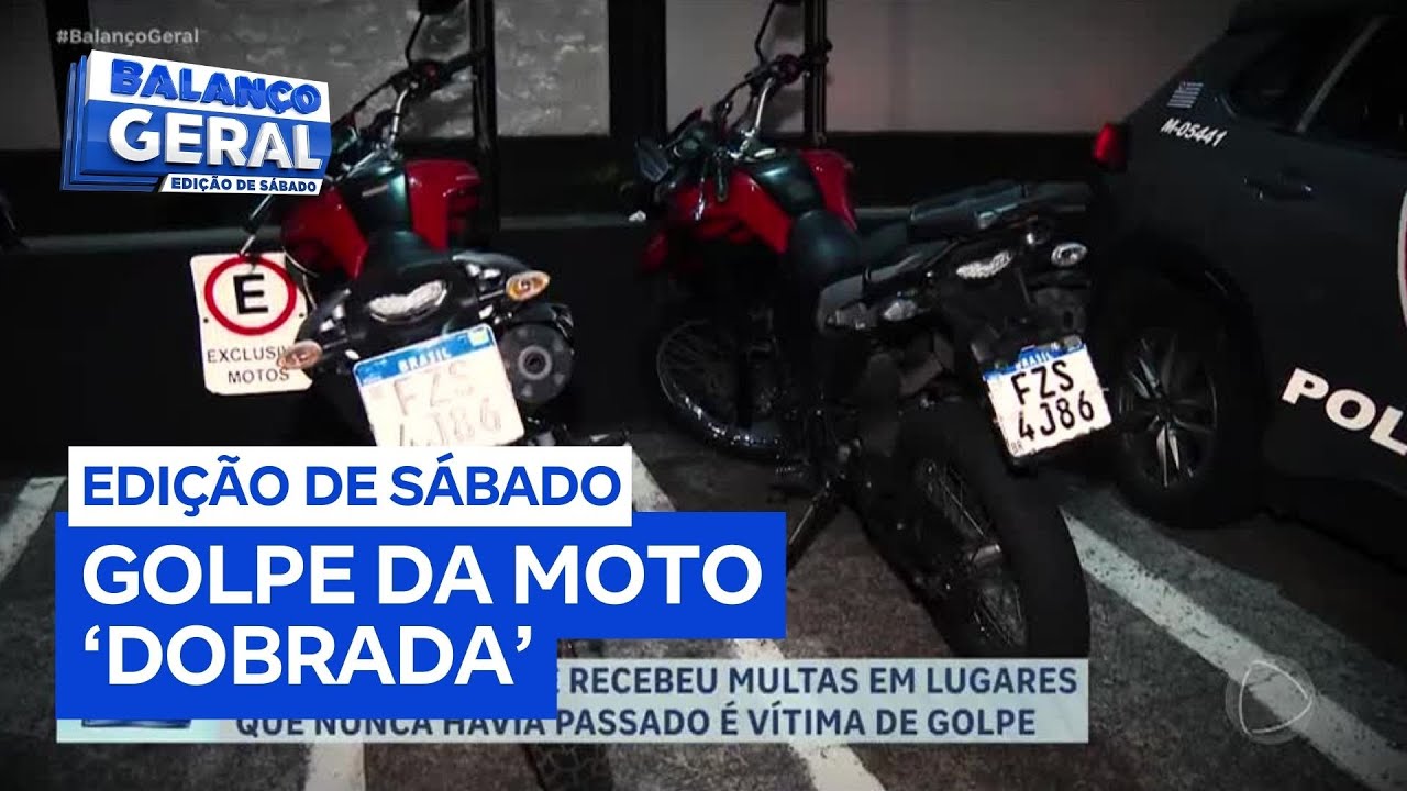 Moto dobrada homem é vítima de golpe e recebe multas em lugares que nunca foi