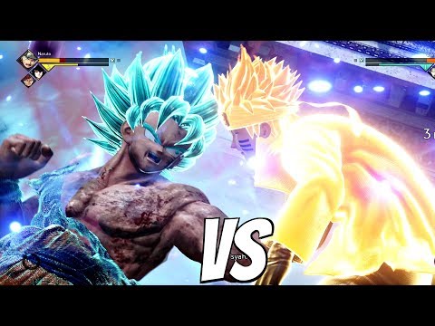 JUMP FORCE - Goku SSB Kaioken vs Naruto 1vs1 Gameplay (PS4 Pro)