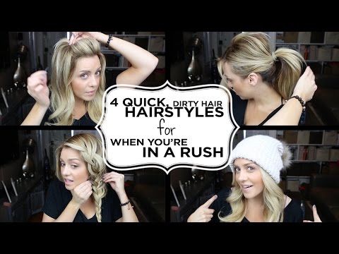 4 Quick Hairstyles with Dirty Hair for when you're in a Rush - UCNCVZv2H9BXoA9UNI6TUSVw