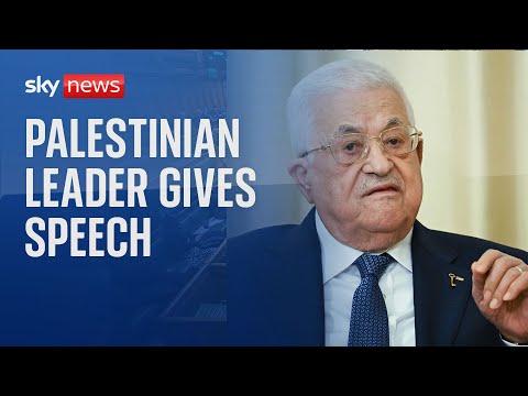 Watch live: Palestinian leader delivers speech on the situation in the Middle East
