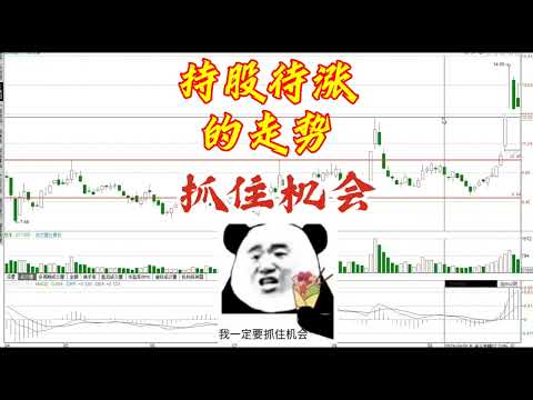 这种走势可以持股待涨，没有必要急于离场，突破概率极高/股票/证券/财经/理财/A股/K线/股民/散户