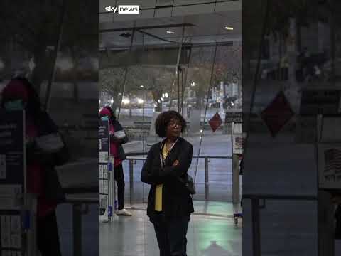 Voters head to the polls to cast their ballots in the US Election