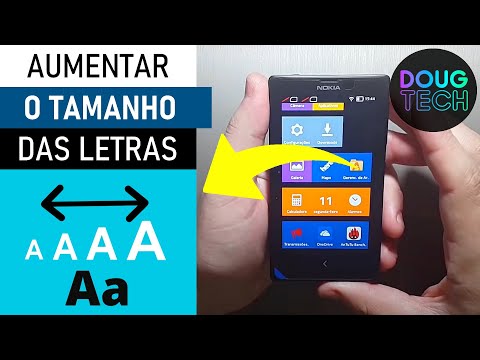 Como ajustar o TAMANHO das LETRAS no Nokia X