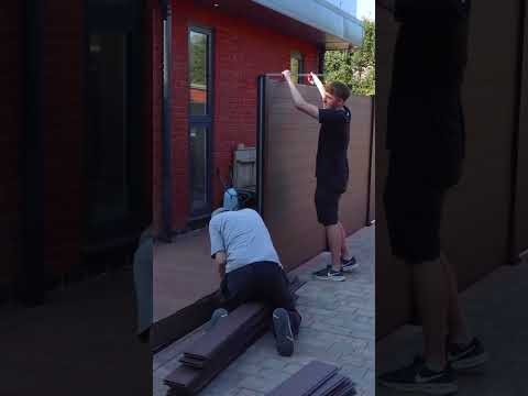 How to Install Luxeline Composite Fencing | TIME-LAPSE @wallsandfloors