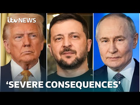 Trump suggests meeting with Zelenskyy and Putin 'almost immediately' after Alaska summit | ITV News