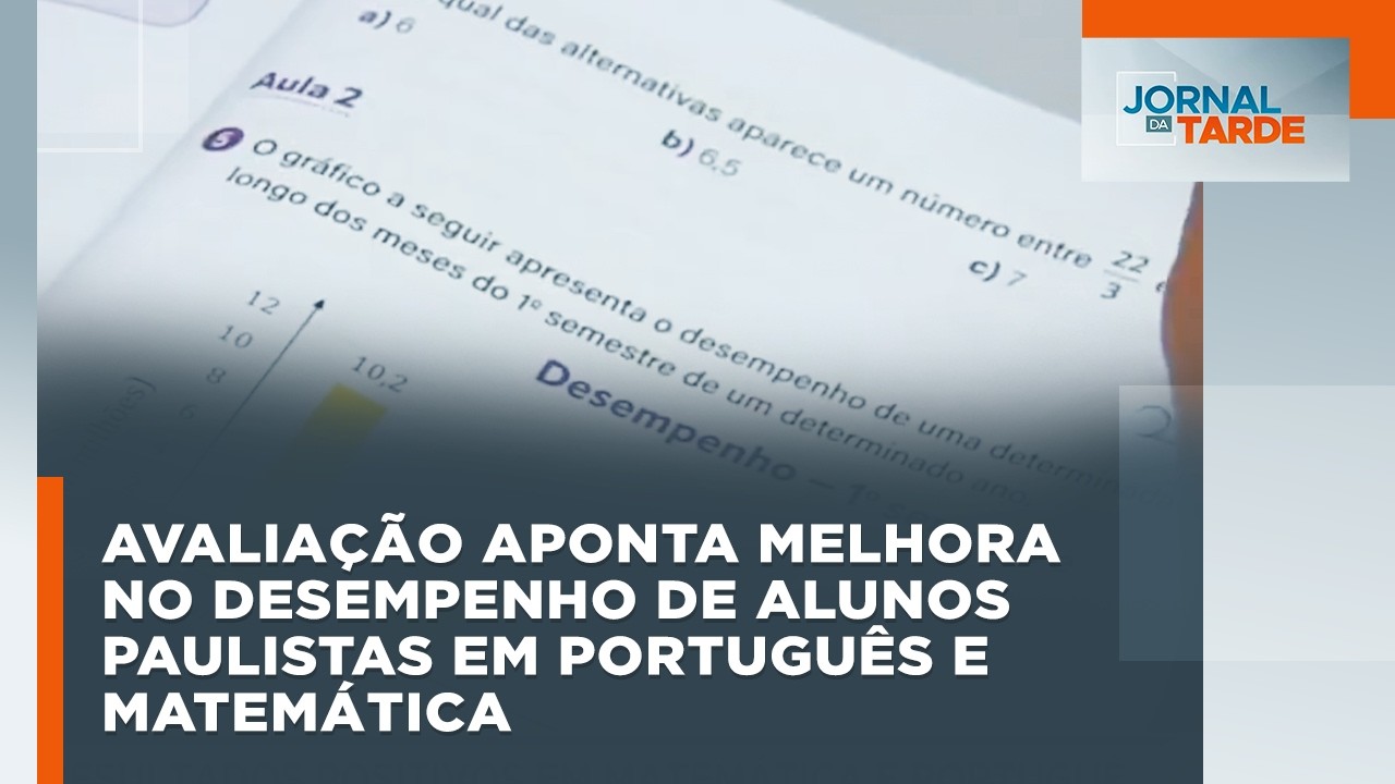 Avaliação aponta melhora no desempenho de alunos paulistas em português e matemática