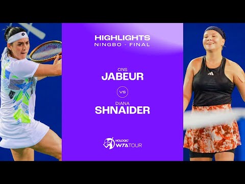 Ons Jabeur vs. Diana Shnaider | 2023 Ningbo Final | WTA Match Highlights