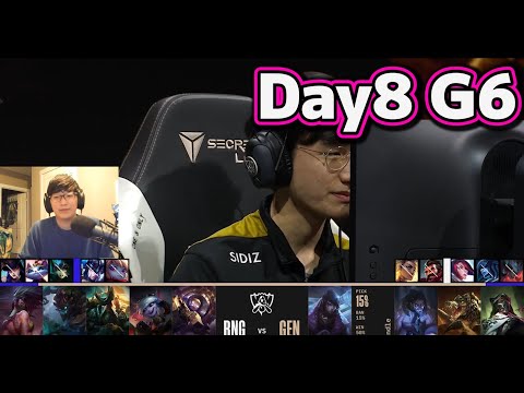 RNG vs GEN | Day8 G6 | 世界大会2022 Group Stage 日本語実況解説