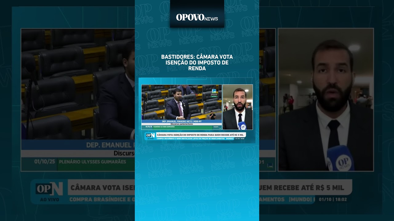 Bastidores Câmara vota isenção do imposto de renda para quem recebe até R$ 5 mil